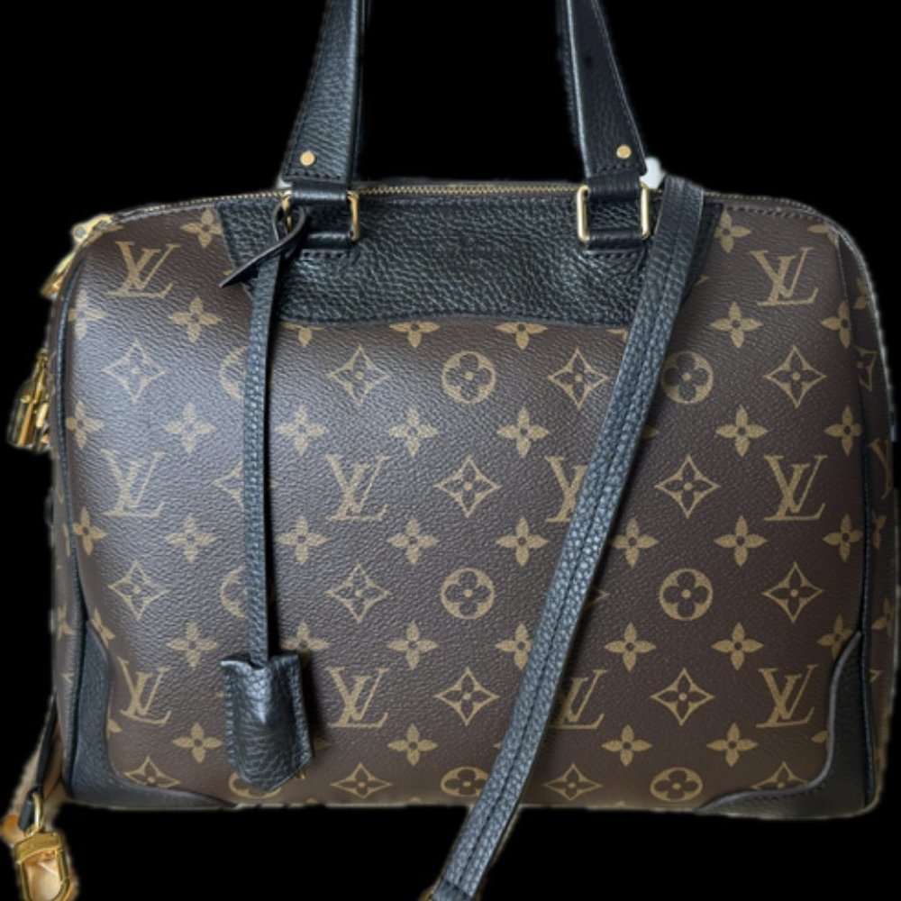 LOUIS VUITTON Monogram Retiro NM Noir Purse